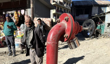 पहिलोपटक खलङ्गा बजारमा ‘फायर हाइड्रेन्ट’ जडान भएपछि…