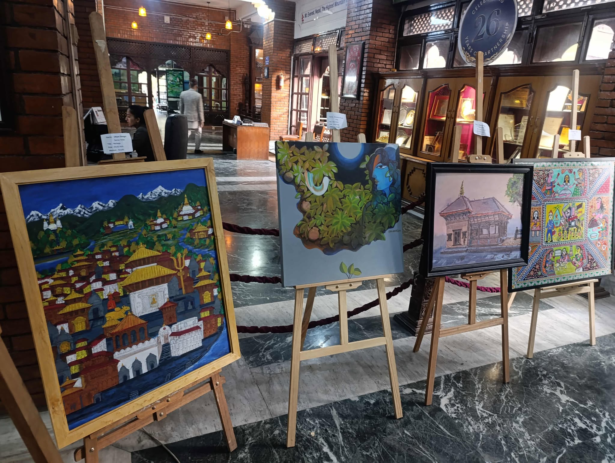 दश देशका कलाकारका चित्रकला प्रदर्शन