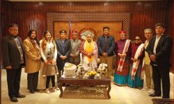 प्रधानमन्त्री कार्कीसँग घेदुङको प्रतिनिधिमण्डल भेट