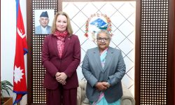 प्रधानमन्त्रीसँग नर्वेली राजदूतको शिष्टाचार भेट