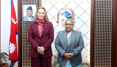 प्रधानमन्त्रीसँग नर्वेली राजदूतको शिष्टाचार भेट