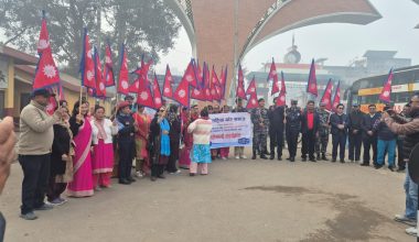 विद्युतीय पोलमा राष्ट्रिय झण्डा