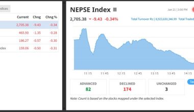 नेप्सेको उच्च बृद्धिमा लाग्यो ब्रेक, नौ अंकले घट्दा झन्डै अर्ब कै सेयर किनबेच