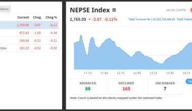 नेप्सेको उच्चवृद्धिमा लाग्यो ब्रेक, तीन अंकले घट्दा १६ अर्ब ३५ करोडको सेयर किनबेच