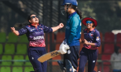 थाइल्याण्डलाई जितका लागि १२३ रनको लक्ष्य