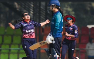 थाइल्याण्डलाई जितका लागि १२३ रनको लक्ष्य