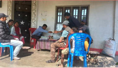 जलथलका सन्थाल समुदायमा नियमित बचत अभियान