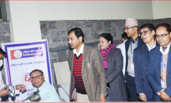 राष्ट्रिय वाणिज्य बैंकद्वारा रक्तदान तथा निःशुल्क स्वास्थ्य शिविर सम्पन्न