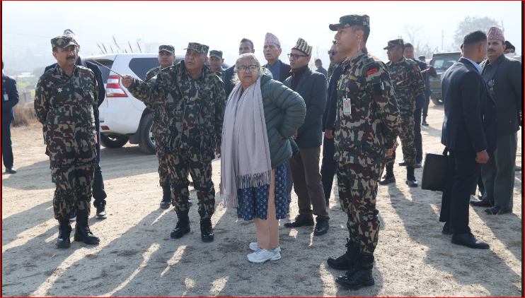 दूतमार्गमा प्रधानमन्त्रीको निरीक्षण : धाार्मिक विश्वास र सम्पदालाई असर नपार्न निर्देशन