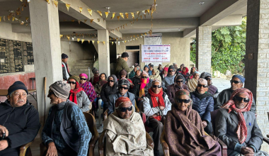 हिमालय आँखा अस्पतालद्वारा अर्जुनचौपारीमा ६१ जनाको निःशुल्क मोतिबिन्दु शल्यक्रिया