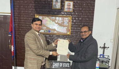 मधेश प्रदेशका मुख्य न्यायाधिवक्ता सिंहद्वारा शपथ ग्रहण