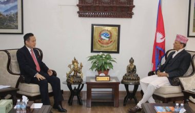 परराष्ट्रमन्त्रीसँग चिनियाँ राजदूतको भेट