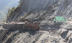 बेनी–जोमसोम सडकको म्याग्दी खण्डको सडकमा पहिरो रोकथाम योजना सुरु