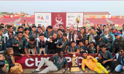 सहाराले १२ वर्षपछि चुम्यो आहा रारा पोखरा गोल्डकपको उपाधि