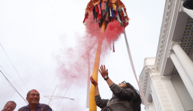 वसन्तपुरमा चिर ठड्याइयो : होली पर्व सुरु