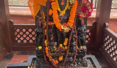 कीर्तिपुरको चारघरेमा भगवान् विष्णुको मूर्ति स्थापना