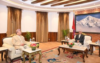 राष्ट्रपति पौडेल र प्रधानन्यायाधीश राउतबीच भेट