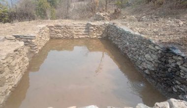 वन डढेलो र सुक्खापन रोकथामका लागि वनमा पोखरी