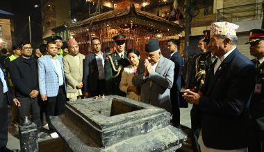 चैत्र शुक्ल अष्टमी : राष्ट्रपति पौडेलद्वारा सेतो मच्छेन्द्रनाथको पूजा आराधना एवं दर्शन