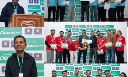 सिटिजन्स बैंकको वार्षिकोत्सवको नवौँ सिटिजन्स इन्ट्रा बैंक इन्डोर क्रिकेट प्रतियोगिता