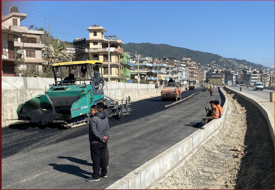 सूर्यविनायक–धुलिखेल सडक विस्तार : तीनवर्षमा ६७ प्रतिशत भौतिक प्रगति