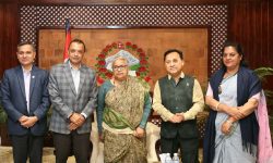 प्रधानमन्त्रीसँग कांग्रेस सभापति थापासहित पदाधिकारीको भेट