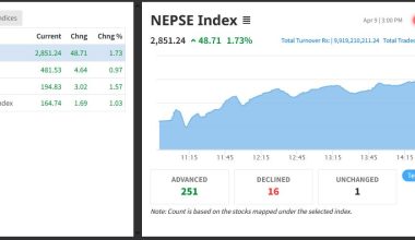 नेप्से ४८ अंकले बढ्दा झन्डै १० अर्बको सेयर किनबेच