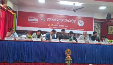 प्रभु इन्स्योरेन्सको नौ प्रतिशत लाभांस पारित