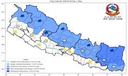 लुम्बिनी र सुदूरपश्चिम प्रदेशका तराई क्षेत्रमा तातो लहर चल्ने पूर्वानुमान