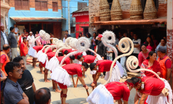 एक्काइस महिना देखाएर समापन गरियो हनुमान नाच