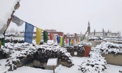 माथिल्लो मुस्ताङ र मुक्तिक्षेत्रमा हिमपात