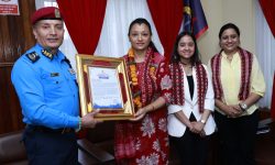 प्रहरी महानिरीक्षक कार्कीद्वारा सम्मान
